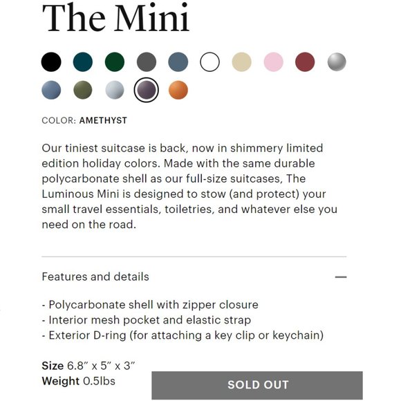 *RARE* AWAY Luminous "Mini" ~Amethyst~ SOLD OUT - Picture 6 of 7